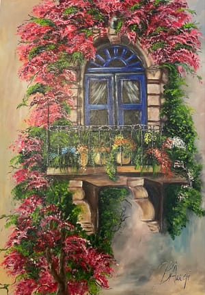 Balcony with Bougainvillea